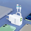 Picture of BWOO EU PLUG DUAL USB FAST CHARGER TYPE C